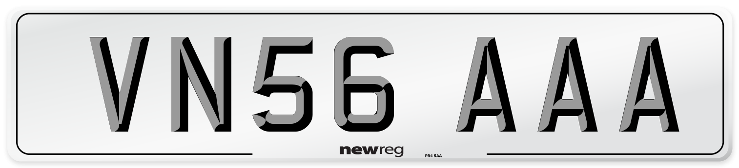 VN56 AAA Number Plate from New Reg